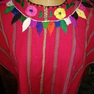 Outstanding vintage embroidered poncho.